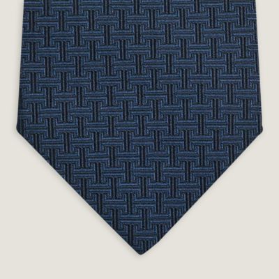 【新品！即日発送！】●●HERMES●●シルクタイ● モール・トリコロール シルクタイ 7 cm 《モール・トリコロール》 - グレー | Hermès